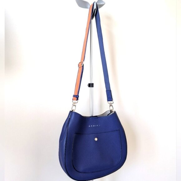 NWOT Timeless Blue and Orange Danier Crossbody Bag